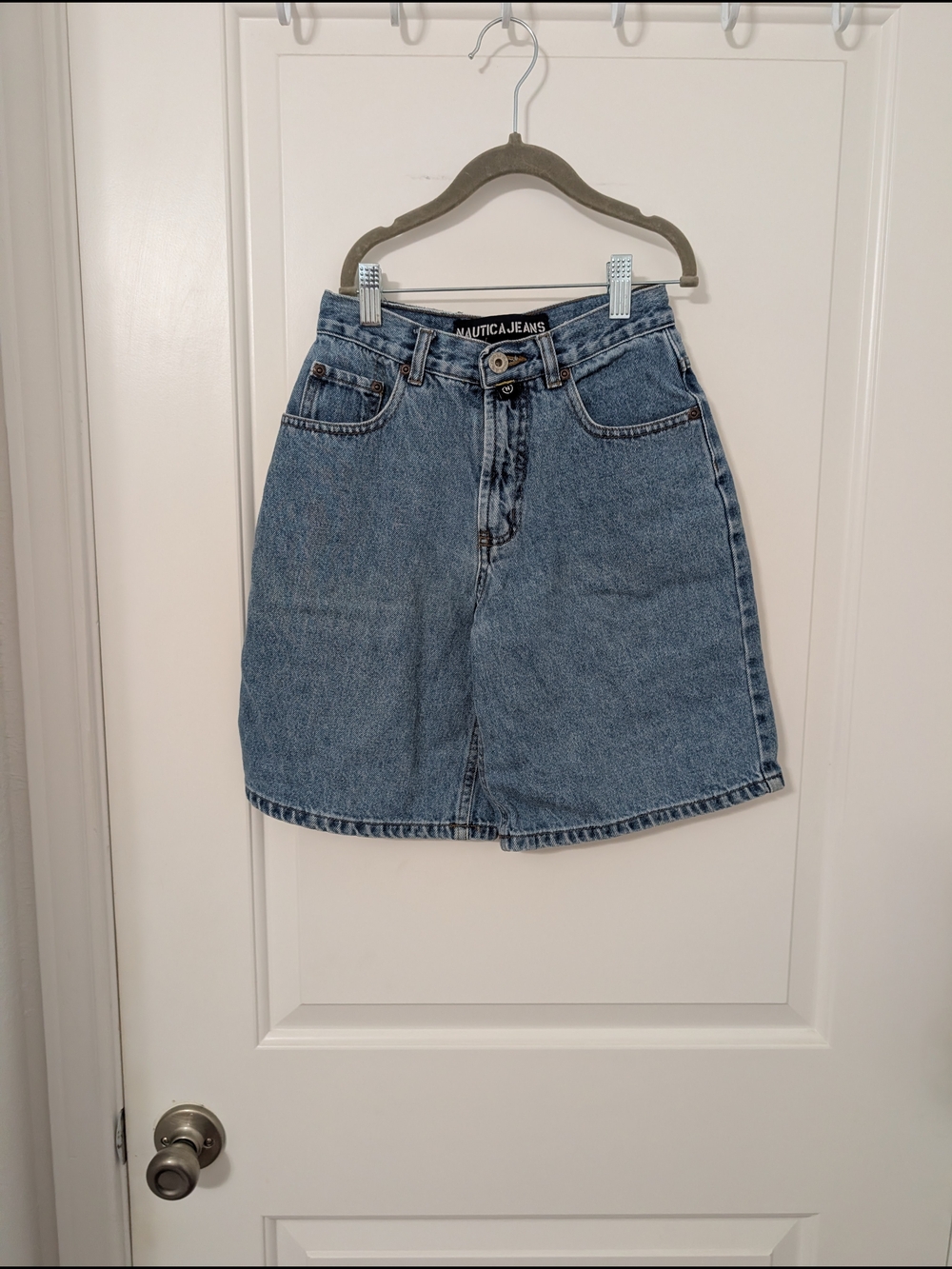 💥3/$24‎ Vintage Nautica Kids Denim Shorts Size 8